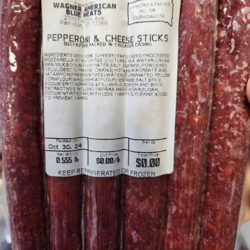 Pepperoni & Cheese Beef Sticks ( Sold in South Dakota Only)